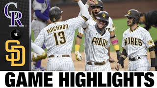 Balanced offense leads Padres to 14-5 win | Rockies-Padres Game Highlights 9\/8\/20