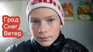 VLOG Странное насекомое. Град, снег, ветер, холод