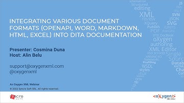 Webinar: Integrating Various Document Formats into DITA Documentation