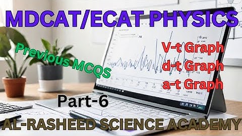 Solved MCQs NMDCAT 2024: Velocity, Acceleration, Displacement Graphs [KEYWORDS] "Part 6"
