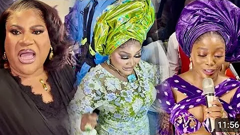 QUEEN MOTHER IYABO OJO,TOYIN ABRAHAM HONOUR MERCY AIGBE AT HER MOTHERS BURIAL RECEPTION PARTY 
