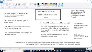 F5 interview questions and answers part 1