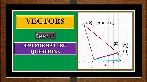 Vectors | Episode 4 | SPM Formatted Questions