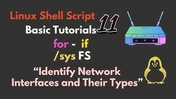 Linux Shell Script to Identify Network Interfaces and Their Types without any command