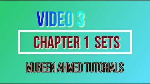 Class 7 Math  Exercise 1.1 (VIDEO 3) Q.5, 6 solved Chapter 1 SETS by mubeen ahmed tutorials
