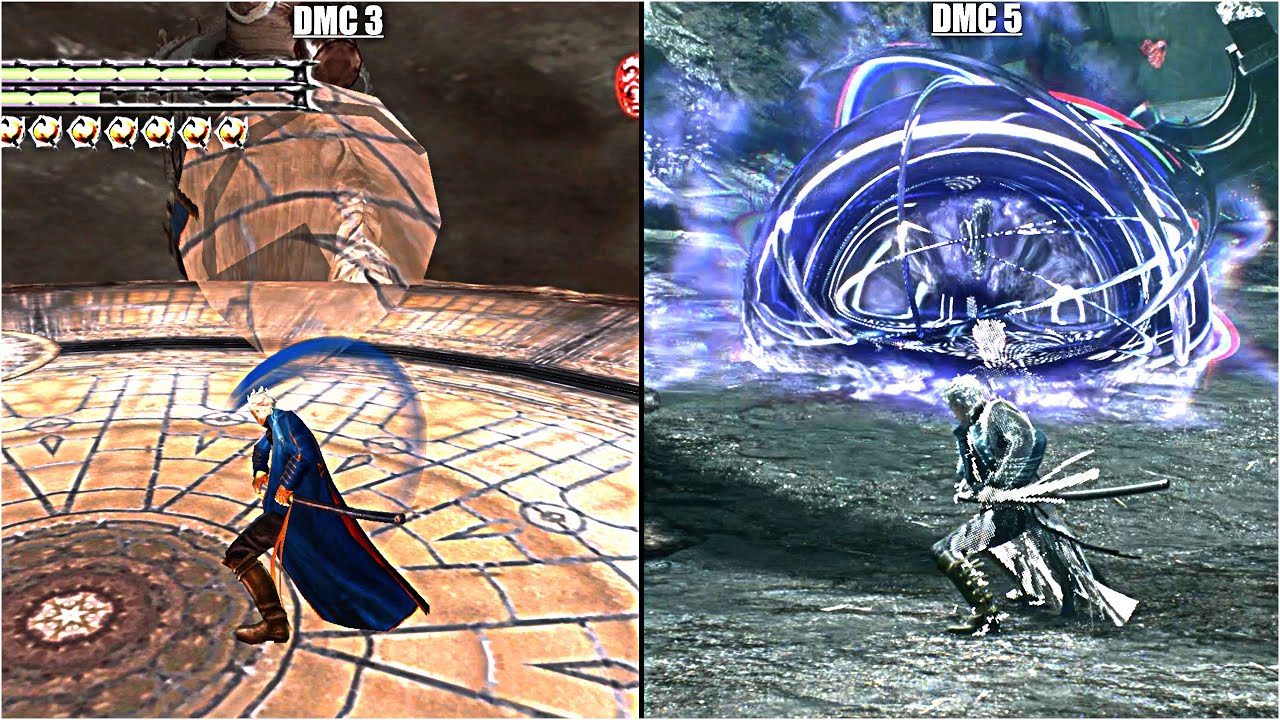 Who Would Win in this Fight DMC3 Vergil with Power Stone Vs DMC 5