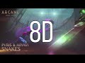 Miyavi & PVRIS - Snakes | Arcane League of Legends | 8D AUDIO