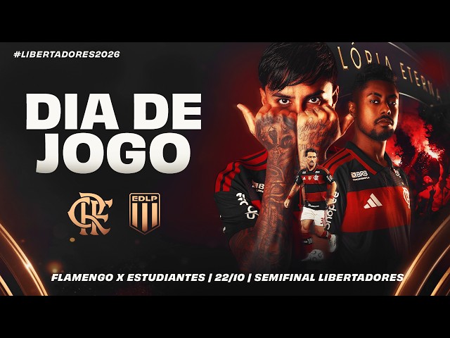 🔴 AO VIVO: FLAMENGO x ESTUDIANTES | PRÉ-JOGO + NARRAÇÃO | SEMIFINAL DA LIBERTADORES (22/09/26)