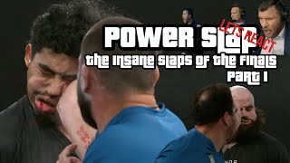 *Greatest Ko's, DQ's, Crazy Slaps* Power Slap - The INSANE Slaps of THE FINALS - Part 1 #reaction