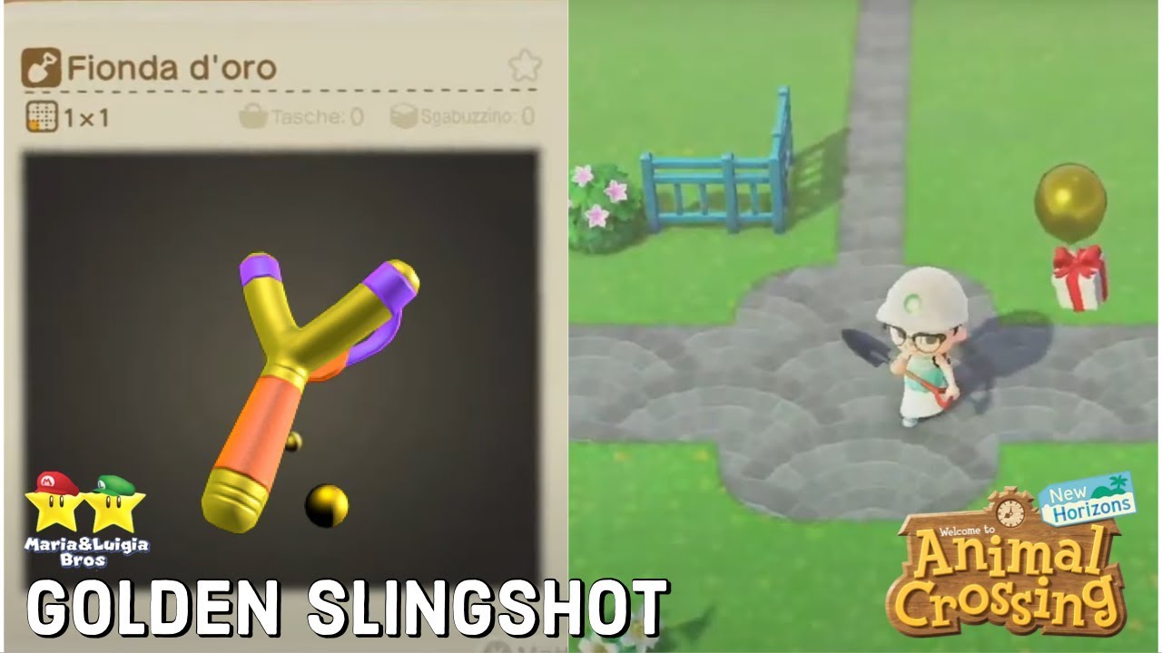 ⭐️Animal Crossing New Horizons⭐️ We got the GOLDEN SLINGSHOT! 🎈 YouTube