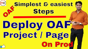 How to deploy page or project in OAF | Oracle Shooter