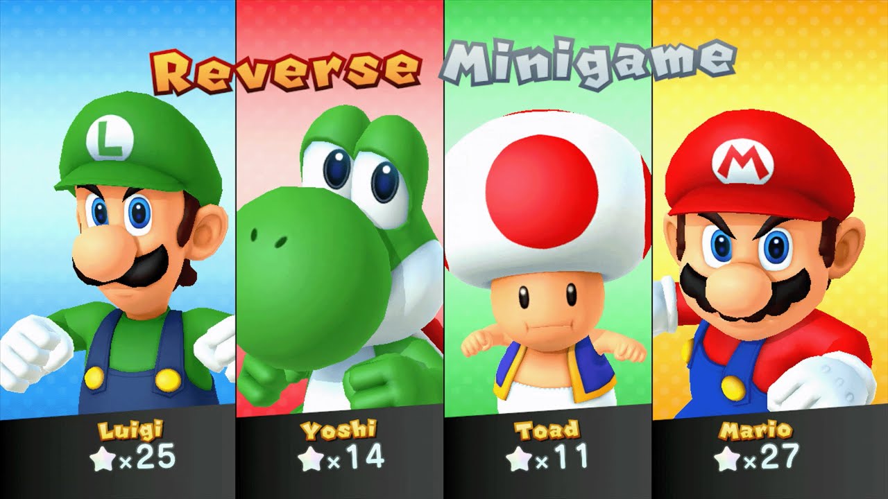 Mario Party 10 - Luigi vs Yoshi vs Toad vs Mario - Airship Central