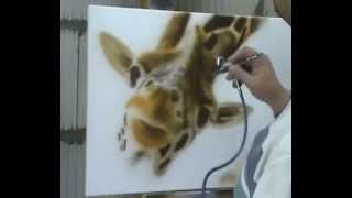 Atelier Meijer - Funny Animals airbrush - giraffe