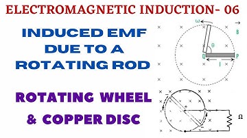 EMI-06 / Induced EMF due to rotating Rod /Wheel & Copper disc