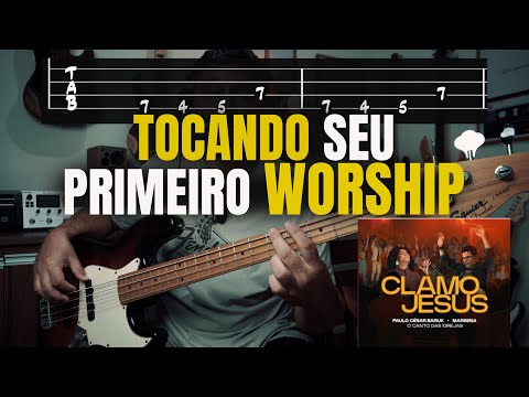 Como Tocar seu Primeiro Louvor do Zero na Igreja e no 4 Cordas? Aula de Baixo