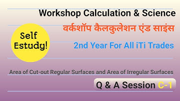 Area of Cut-out Regular Surfaces and Irregular Surfaces | WCS 2nd Year | Practice Bharatskill Que.