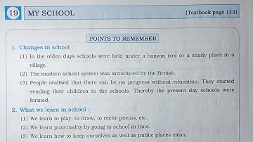 3rd Standard E.V.S Workbook Chp 19 My School @omeducation8606