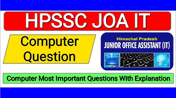 JOA IT 939 🎯 HPSSC JOA IT 939 Computer Mock Test 🎯 JOA IT 939 Computer MCQ 🎯 JOA IT 939 Preparation🎯