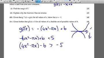 OCR C3 June 2010 q9iv method 1 - A2 Maths - Functions Questions