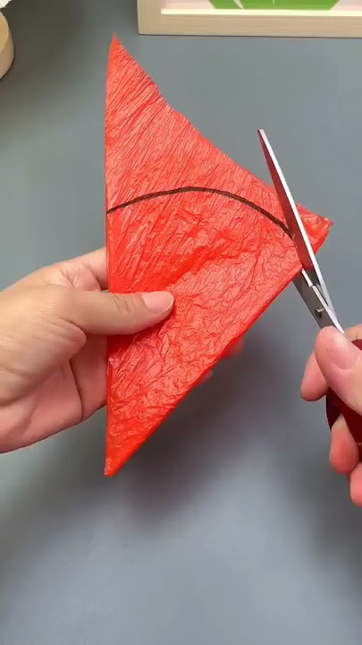 Little parachute making with polythene bags #shorts