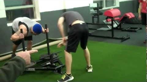 Prowler Suicides @ Top Line Training Gym, hardcore strength training in milwaukee