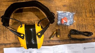 EARMOR Electronic Ear Protection for Shooting with 4 Microphones,Shooting Ear Protection with Gel Ea