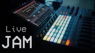 Live JAM-014 on iPAD + Akai APC40MK2