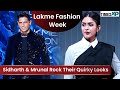 Sidharth malhotra  mrunal thakur look chic  quirky at lakme fashion week 2022  timesxp