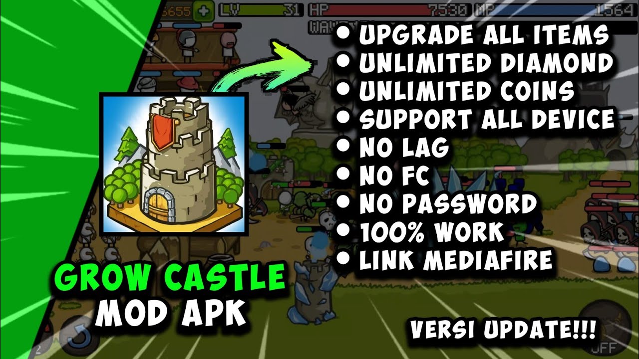 GROW CASTLE MOD APK [ NO PW ] VERSI UPDATE!!!