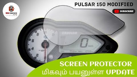speedometer screen protector fix pulsar 150 |Tamil| #pulsar150modified #mkbikerpitstop #mk_tnbiker