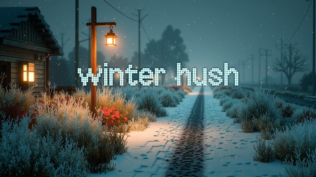 Minecraft Winter Ambience Расслабляющая музыка снежной тропы для сна и учебы