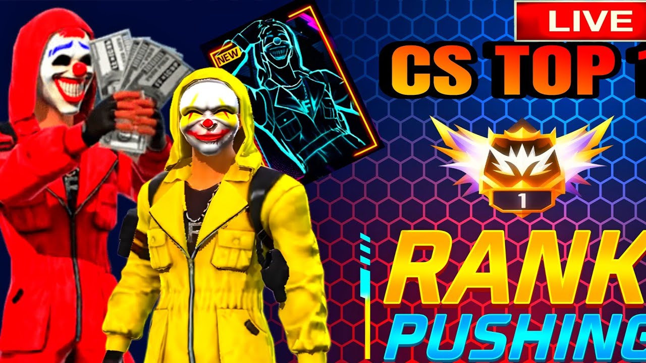 Free Fire CS Rank Pushing Live🔴 | New Season Top 1 Grand Masters # ...