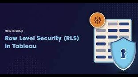 Row Level Security|User Filter|Tableau