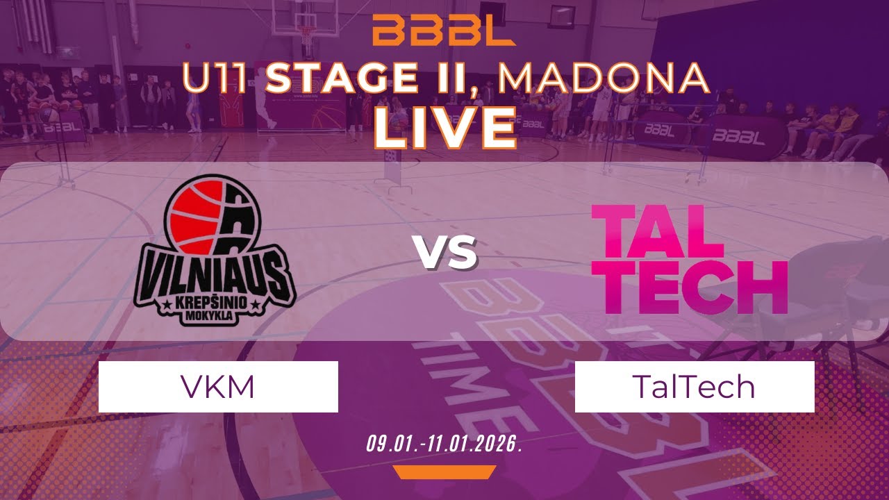 Vilniaus krepšinio mokykla 2015 vs Taltech BS 2015 | BBBL Boys U11 | Stage II