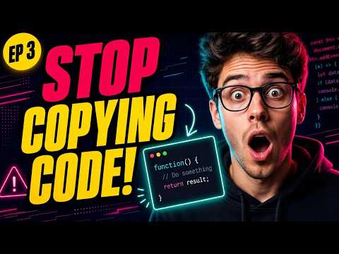 Stop Copying Code — Learn Functions in 3 Minutes (JS EP 3)