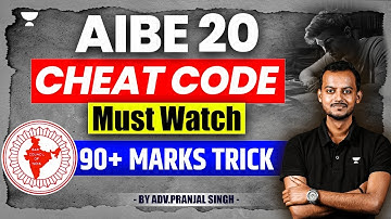 🔥 AIBE 20 Cheat Code (90+ marks trick) | All India Bar Exam | Pranjal Singh