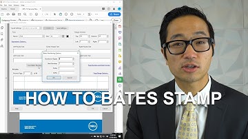 How to Bates Stamp - Adobe Acrobat DC