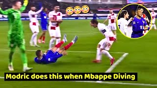 Modrics Reaction When Mbappe Diving For A Penalty In Croatia Vs France