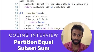 Google Software Engineering Mock Interview: Partition Equal Subset Sum