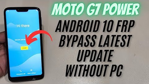 Moto G7 Power FRP Bypass Android 10 | Easiest Method 2025