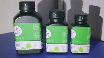 Semi-automatic three sides labeling machine working video flat bottle  adhesive label applicator