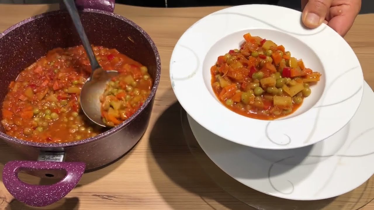 Tam ölçülü/ bezelye yemeği tarifi 👈 lokanta usulü