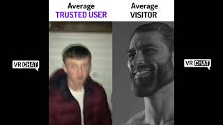Average Trusted User vs Average Visitor (VRChat)