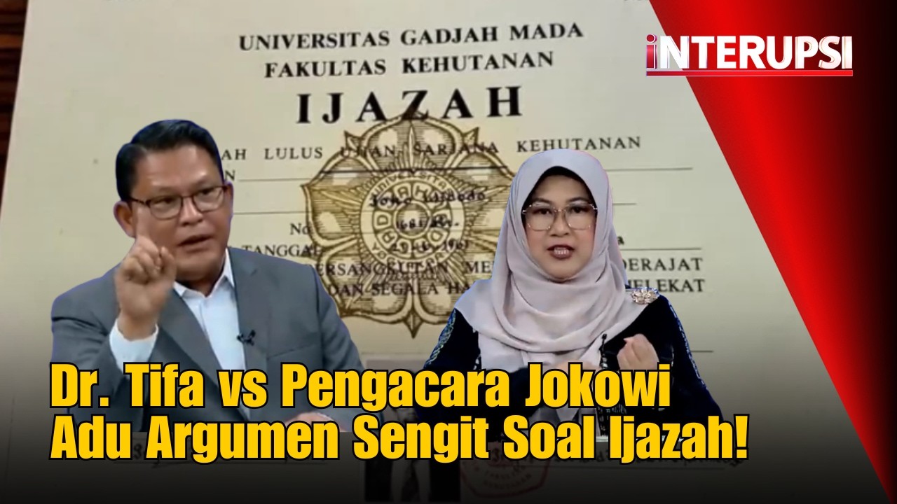 DEBAT MEMANAS! Dr. Tifa vs Pengacara Jokowi Adu Argumen Sengit Soal Ijazah! | Interupsi