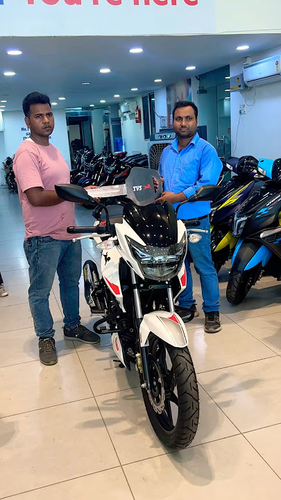 Taking Delivery Of New Tvs Apache RTR 160 2V 💥 #shorts #tvs #apache #takingdelivery