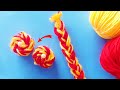 Super Easy Flower Making Idea with Woolen - Hand Embroidery Amazing Trick - Wool Design - DIY Crafts