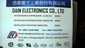 Interference suppression capacitor - Class X2 : MPX