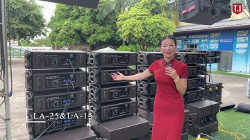 LA 25 dual 5 inch line array system introduction video in T.I Pro Audio