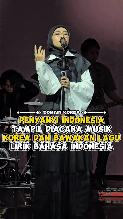 Download lagu Penyanyi Indonesia tampil diacara musik korea dan bawakan lagu lirik bahasa Indonesia #kpop #shorts