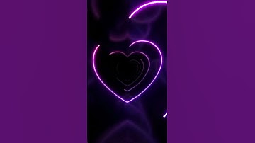 Neon Loopable Heart Shape Abstract Background Corridor I Lovlet